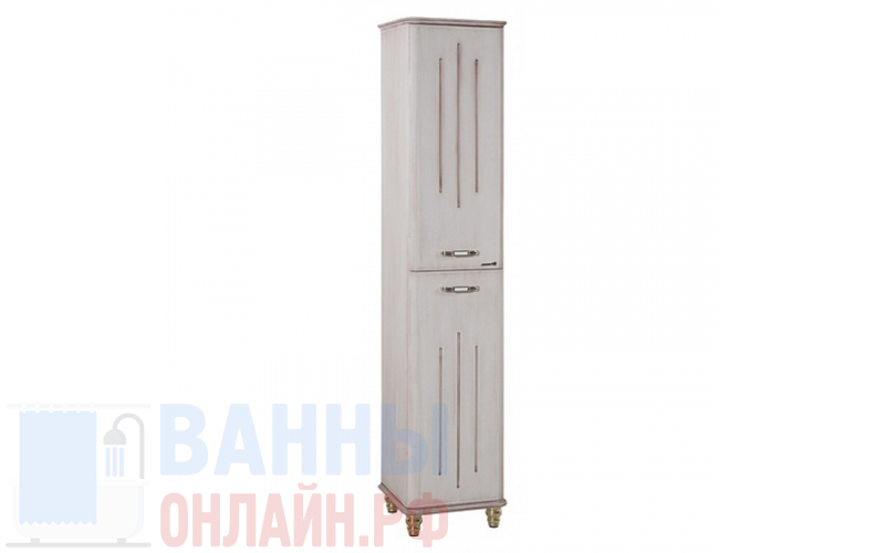 Шкаф-пенал Bellezza Аллегро Люкс 35 R бежевый патина темный орех