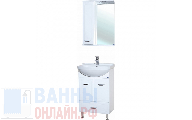 Мебель для ванной Bellezza Классик 55 с нижним ящиком