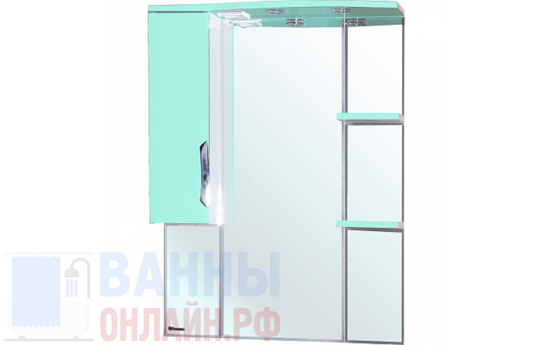 Зеркало-шкаф Bellezza Лагуна 75 L салатовый