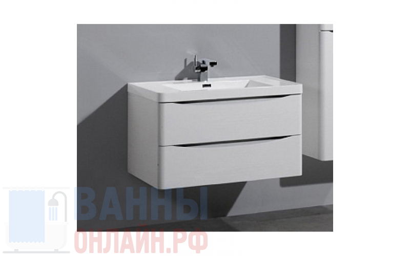 Тумба с раковиной BelBagno Ancona-N 1200 2C SO BL bianco lucido подвесная