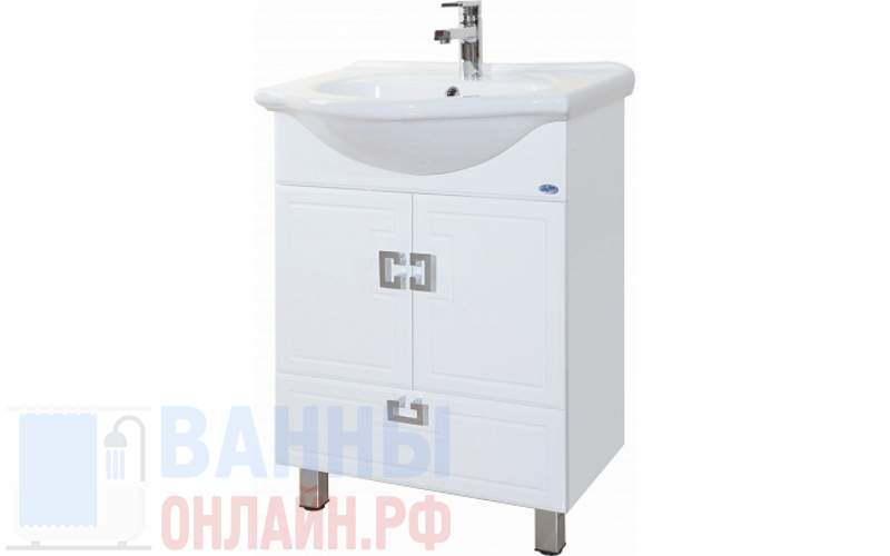 Тумба с раковиной Bellezza Миа 60 с нижним ящиком