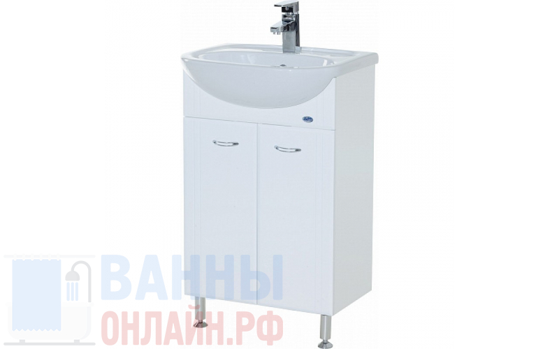 Тумба с раковиной Bellezza Уют 60 белая