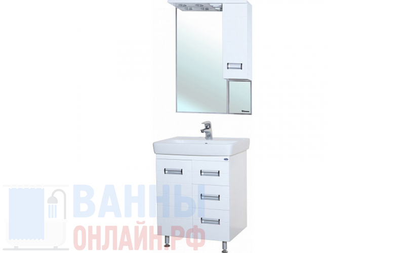Мебель для ванной Bellezza Сиена 70 белая