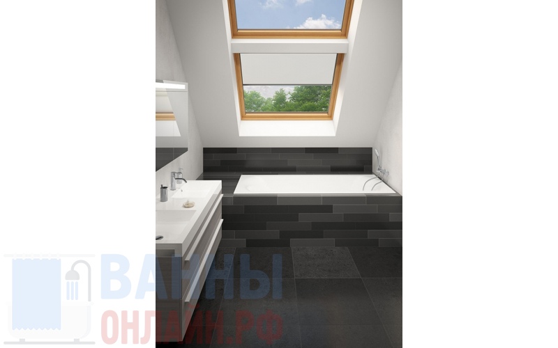 Акриловая ванна Riho Linares 180x80 R без гидромассажа BT4600500000000