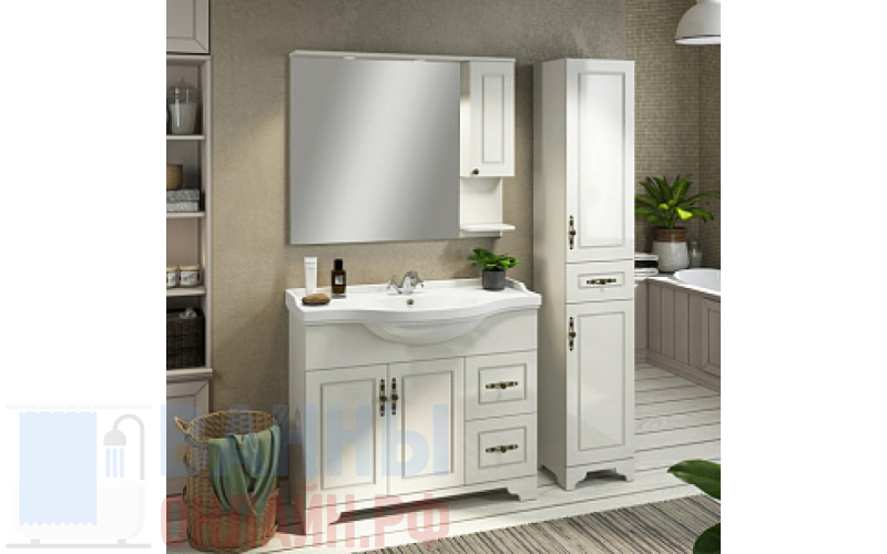 Мебель для ванной Comforty Севилья 100 слоновая кость