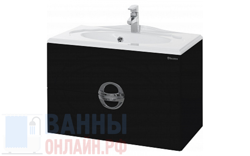 Тумба с раковиной Bellezza Флоренция 80 черная
