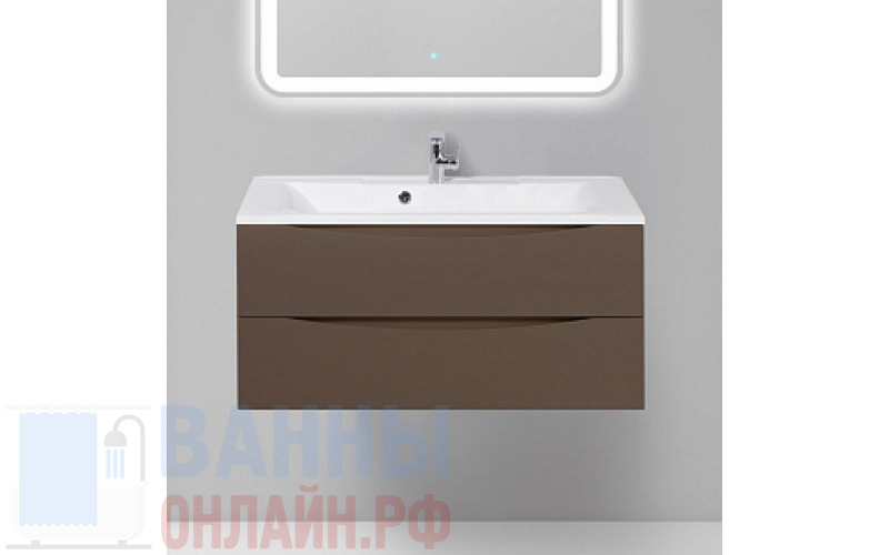 Тумба с раковиной BelBagno Marino 100 cioccolato opaco