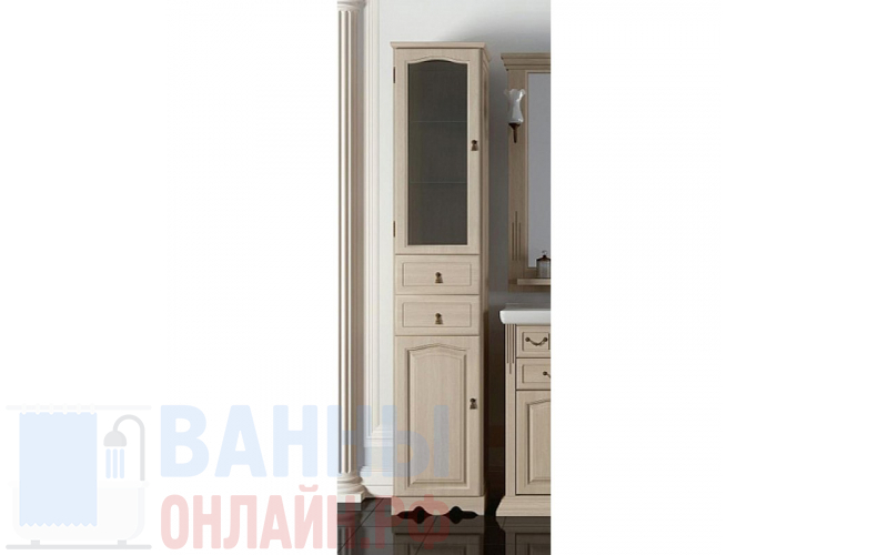 Шкаф-пенал Opadiris Риспекто 40 L беленный бук, без корзины