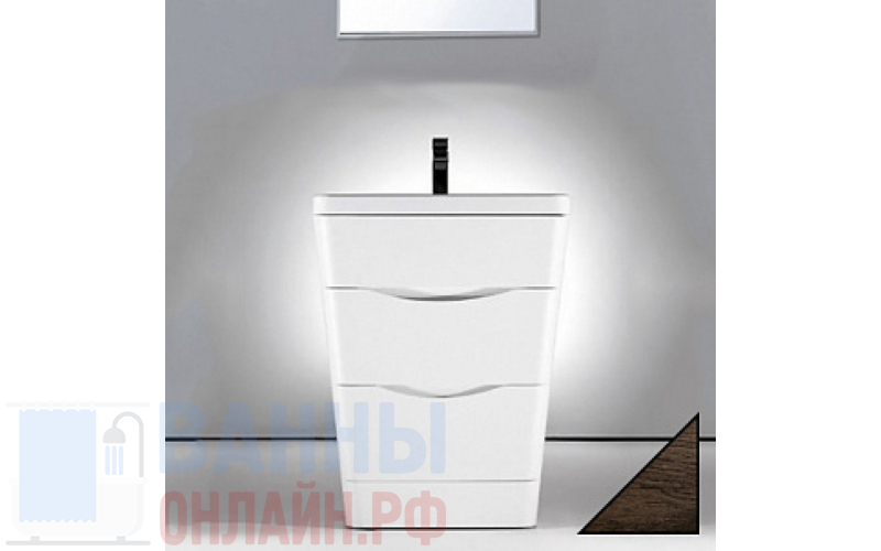 Тумба с раковиной BelBagno Piramide 65 rovere moro