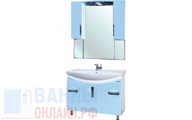 Мебель для ванной Bellezza Лагуна 105 голубая