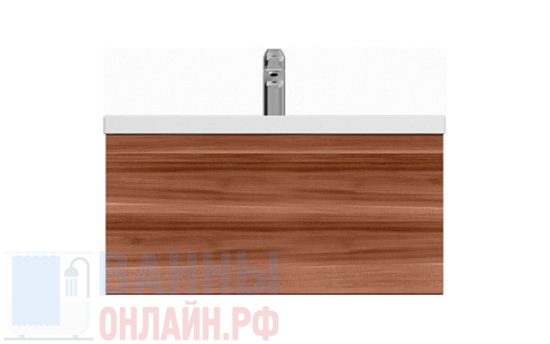 Тумба с раковиной Am.Pm Gem 75 орех, с 1 ящиком