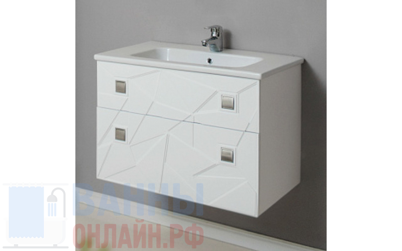 Тумба с раковиной Атолл Корсо 280 белый