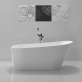 Ванна акриловая отдельностоящая BelBagno BB62-1700   Bianco фото 2