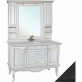 Тумба с раковиной Bellezza Рим 120 черная патина серебро фото 4
