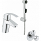 Смеситель Grohe Eurosmart New 23124002 для раковины с гигиеническим душем фото 1
