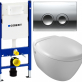 Комплект: Унитаз Jacob Delafon Presquile E4440 с крышкой + Инсталяция Geberit Duofix Delta 458.124.21.1 + кнопка Delta 21 фото 10