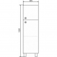 Тумба с раковиной BelBagno Marino 80 rovere moro фото 4
