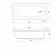 Акриловая ванна Cezares PIAVE-150-70-42 1500x700x420 фото 3