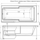 Панель фронтальная для акриловой ванны Santek Ибица XL 160х100 см правая фото 3