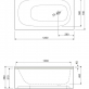 Передняя панель для акриловой ванны Cezares EM-150-SCR 1500x600 фото 3