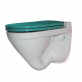 Подвесной унитаз Sanita Luxe Attica Color See ATCSLWH0112 с сиденьем Soft Close фото 1