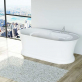 Отдельностоящая, овальная акриловая ванна BelBagno BB300 Белый фото 1
