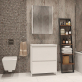 Мебель для ванной Velvex Klaufs 70.2Y белая, напольная фото 1