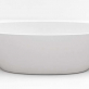 Отдельностоящая, овальная акриловая ванна в комплекте со сливом-переливом цвета хром BelBagno BB83-1500 Белый фото 2