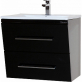 Мебель для ванной Bellezza Берта подвесная 60 черная фото 4