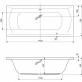 Металлический каркас для акриловой ванны  Cezares A42FT-190-90-MF 1900x900x450 фото 4