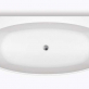 Отдельностоящая, овальная акриловая ванна в комплекте со сливом-переливом цвета хром BelBagno BB83-1500 Белый фото 3