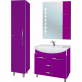 Мебель для ванной Bellezza Глория Гласс 90 фиолетовая фото 2