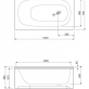 Передняя панель для акриловой ванны Cezares ECO-130-SCR 1300x580 фото 3