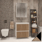 Тумба с раковиной Velvex Klaufs 70.2Y черная, шатанэ, напольная фото 2