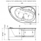 Акриловая ванна Aquanet Graciosa 150x90 L фото 2