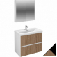 Мебель для ванной Velvex Klaufs 80.2Y черная, шатанэ, подвесная фото 1