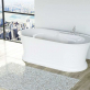 Отдельностоящая, овальная акриловая ванна BelBagno BB300 Белый фото 3