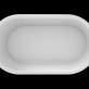 Отдельностоящая, овальная акриловая ванна, хром BelBagno BB32 Белый глянцевый фото 2