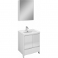 Мебель для ванной Velvex Klaufs 60.2D.1Y белая, напольная фото 1