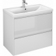 Мебель для ванной Velvex Klaufs 80.2Y белая, подвесная фото 2