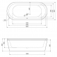 Передняя панель для акриловой ванны  Cezares METAURO-Central-180-SCR 1800x50x400 фото 3