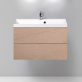 Тумба с раковиной BelBagno Regina 80 rosso basalto фото 1