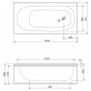 Передняя панель для акриловой ванны Cezares ECO-130-SCR 1300x580 фото 5