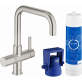 Смеситель Grohe Blue Pure 31299DC1 для кухонной мойки с фильтром фото 1