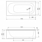 Передняя панель для акриловой ванны Cezares EM-150-SCR 1500x600 фото 5