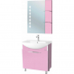Мебель для ванной Bellezza Глория Гласс 75 розовая фото 1