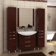 Мебель для ванной Акватон Ария Н 80 темно-коричневая фото 1