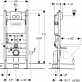 Комплект: Унитаз Jacob Delafon Struktura EDE102-00 безободковый с крышкой + Инсталяция Geberit Duofix Delta 458.124.21.1 фото 3