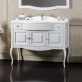 Мебель для ванной Opadiris Лаура 100 белая, с раковиной из литьевого мрамора фото 3