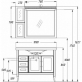 Тумба с раковиной Opadiris Мираж 100 светлый орех фото 2
